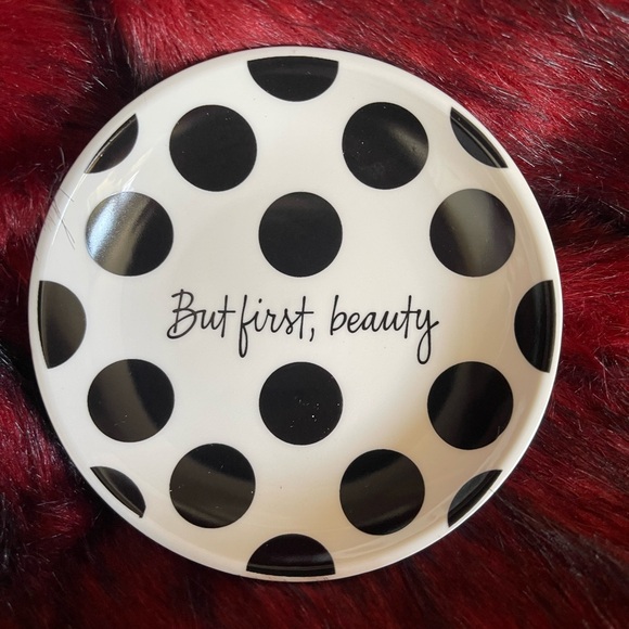 Sephora Other - SEPHORA Polka Dot Plate Beauty Insider Jewelry Keeper Home Decor Vanity Storage